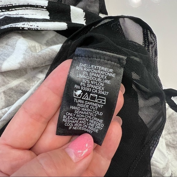 Nik + Zoe MOONLIT Palm dress, sleeveless, black and white, size S NWT - Picture 10 of 13